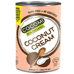 BIO Krem Kokosowy 80% puszka 400ml COCOMI bez gumy guar